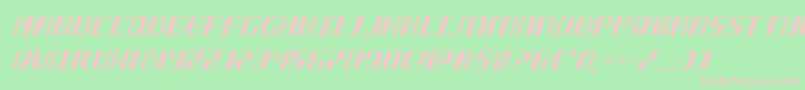 jetwayital Font – Pink Fonts on Green Background