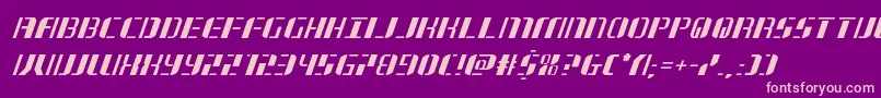 jetwayital Font – Pink Fonts on Purple Background