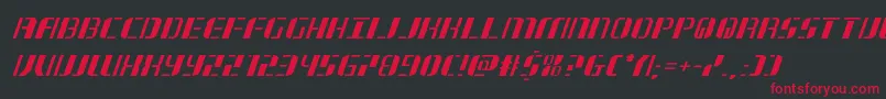 jetwayital Font – Red Fonts on Black Background