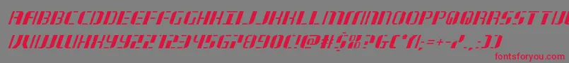 jetwayital Font – Red Fonts on Gray Background