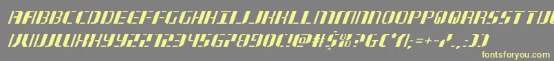 jetwayital Font – Yellow Fonts on Gray Background