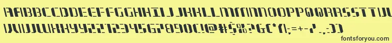 jetwayleft Font – Black Fonts on Yellow Background