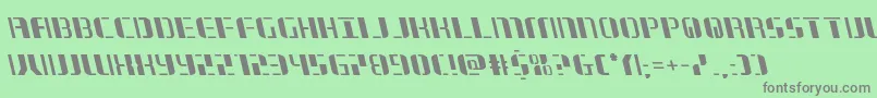 jetwayleft Font – Gray Fonts on Green Background