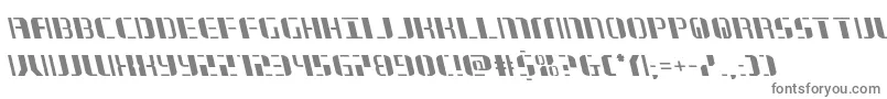 フォントjetwayleft – 白い背景に灰色の文字