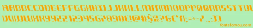 jetwayleft Font – Orange Fonts on Green Background