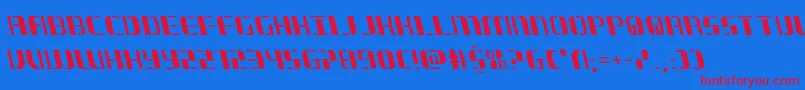 jetwayleft Font – Red Fonts on Blue Background