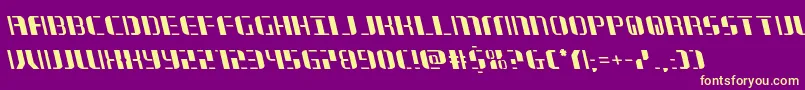 jetwayleft Font – Yellow Fonts on Purple Background