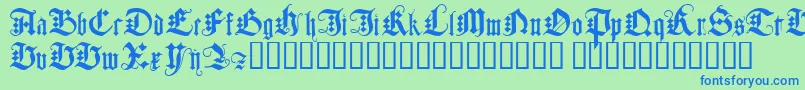 JGJDG    Font – Blue Fonts on Green Background