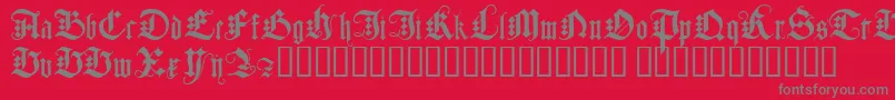 JGJDG    Font – Gray Fonts on Red Background