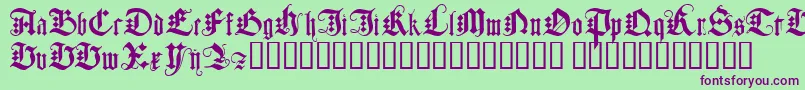 JGJDG    Font – Purple Fonts on Green Background