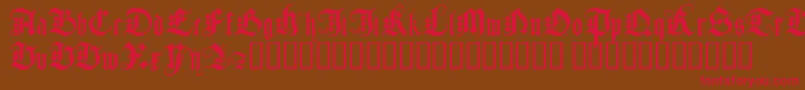 JGJDG    Font – Red Fonts on Brown Background