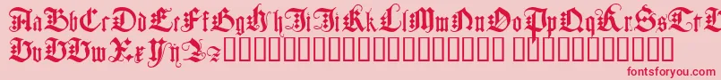 JGJDG    Font – Red Fonts on Pink Background