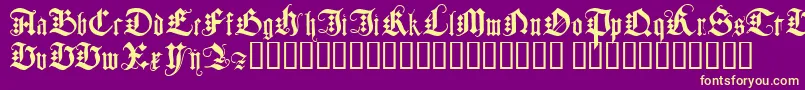 JGJDG    Font – Yellow Fonts on Purple Background