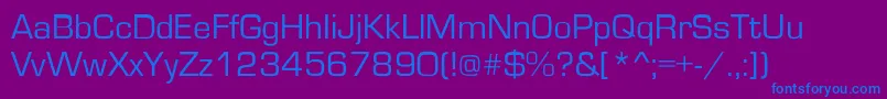 フォントFt2 – 紫色の背景に青い文字