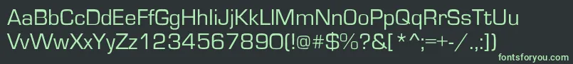 Ft2 Font – Green Fonts on Black Background