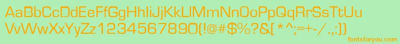 Ft2 Font – Orange Fonts on Green Background