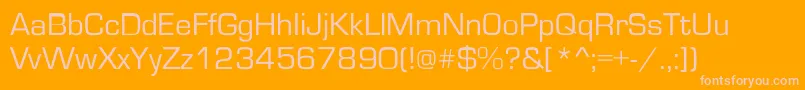 Ft2 Font – Pink Fonts on Orange Background