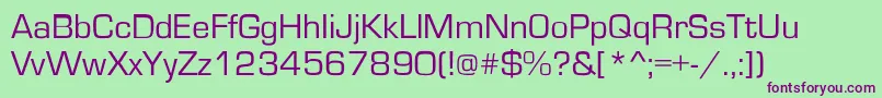 Ft2 Font – Purple Fonts on Green Background