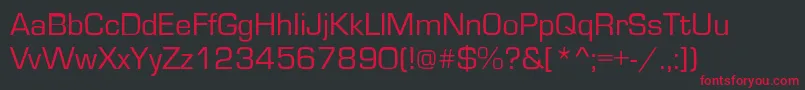 Ft2 Font – Red Fonts on Black Background