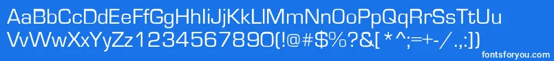 Ft2 Font – White Fonts on Blue Background