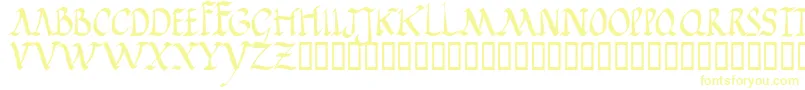 JGJRR    Font – Yellow Fonts on White Background