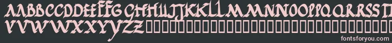 JGJRRB   Font – Pink Fonts on Black Background