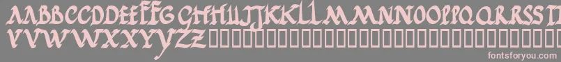 JGJRRB   Font – Pink Fonts on Gray Background