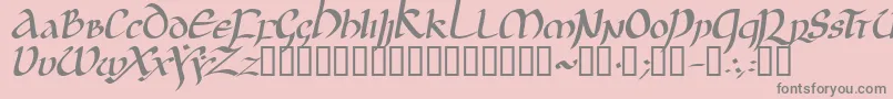 JGJUI    Font – Gray Fonts on Pink Background