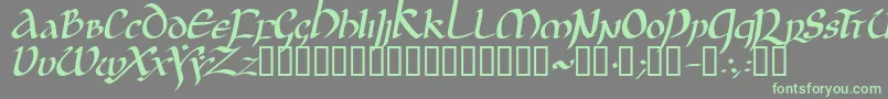JGJUI    Font – Green Fonts on Gray Background