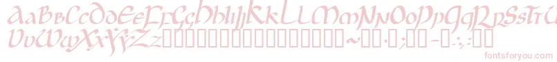 Шрифт JGJUI    – розовые шрифты