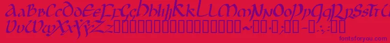 JGJUI    Font – Purple Fonts on Red Background