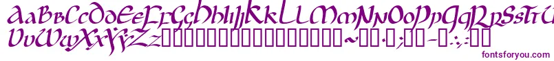 JGJUI   -fontti – violetit fontit valkoisella taustalla
