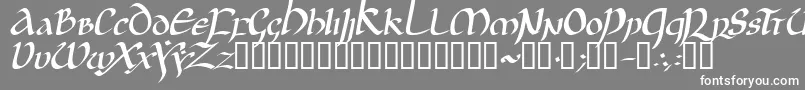 JGJUI   -fontti – valkoiset fontit harmaalla taustalla