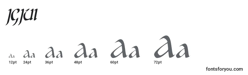 Размеры шрифта JGJUI    (130832)