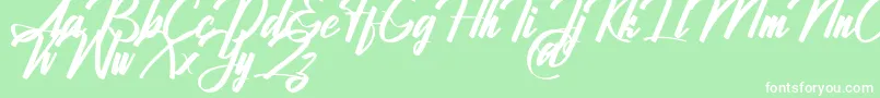 Jhanttan Personal Use Only Font – White Fonts on Green Background