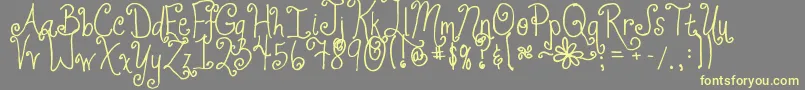 More about Jheri Curls Font Jheri Curls Font – Yellow Fonts on Gray Background