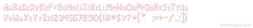 JI Burrito Font – Pink Fonts on White Background