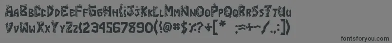 JI Fajita Font – Black Fonts on Gray Background