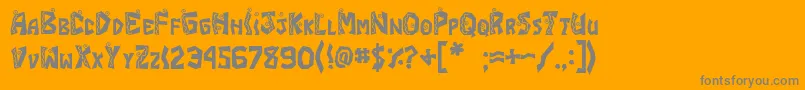 More about JI Fajita Font JI Fajita Font – Gray Fonts on Orange Background