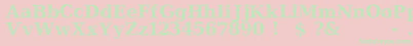 JI Hidden Vines Font – Green Fonts on Pink Background