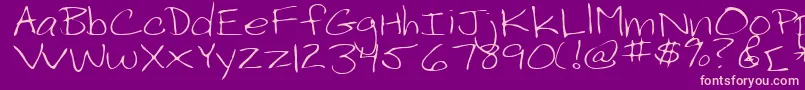 PelotaRegular Font – Pink Fonts on Purple Background