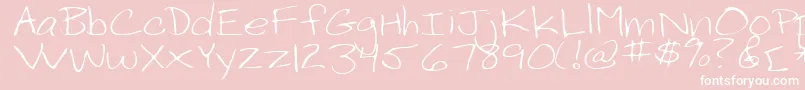 PelotaRegular Font – White Fonts on Pink Background
