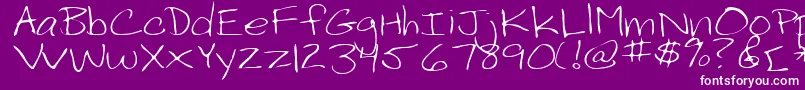 PelotaRegular Font – White Fonts on Purple Background