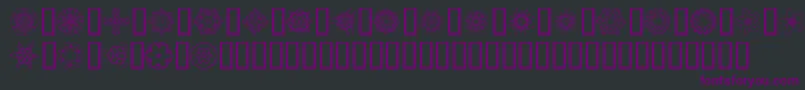 JI Kaleidoscope Bats 2 Font – Purple Fonts on Black Background