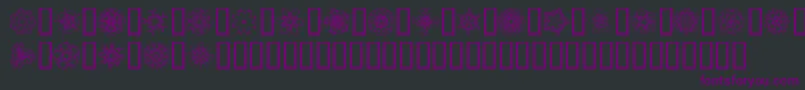 JI Kaleidoscope Bats 4 Font – Purple Fonts on Black Background