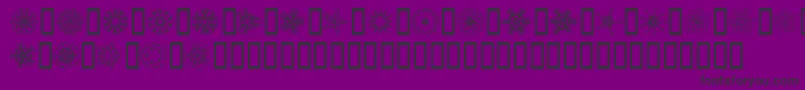 JI Kaleidoscope Bats Font – Black Fonts on Purple Background
