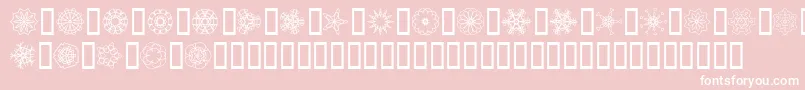 JI Kaleidoscope Bats Font – White Fonts on Pink Background