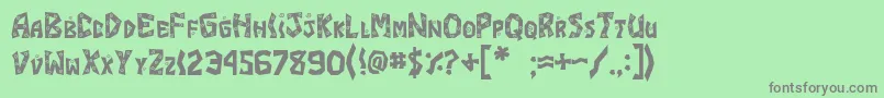JI Margarita Font – Gray Fonts on Green Background