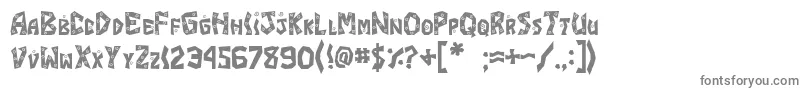 フォントJI Margarita – 白い背景に灰色の文字