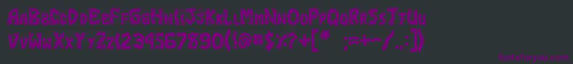 JI Margarita Font – Purple Fonts on Black Background